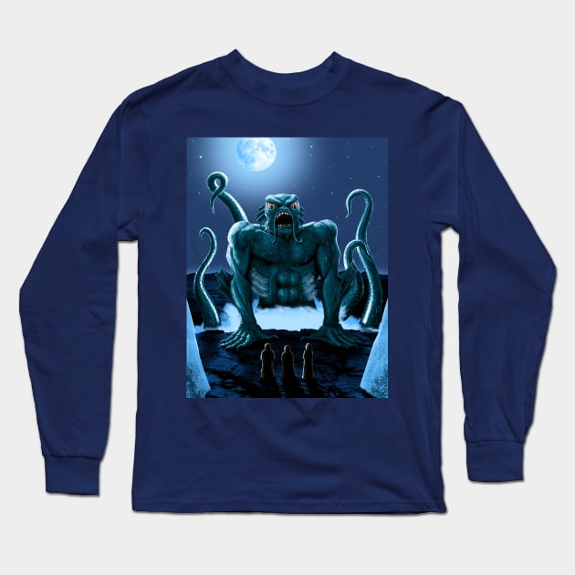 Dagon Rise Long Sleeve T-Shirt by Shinobi27